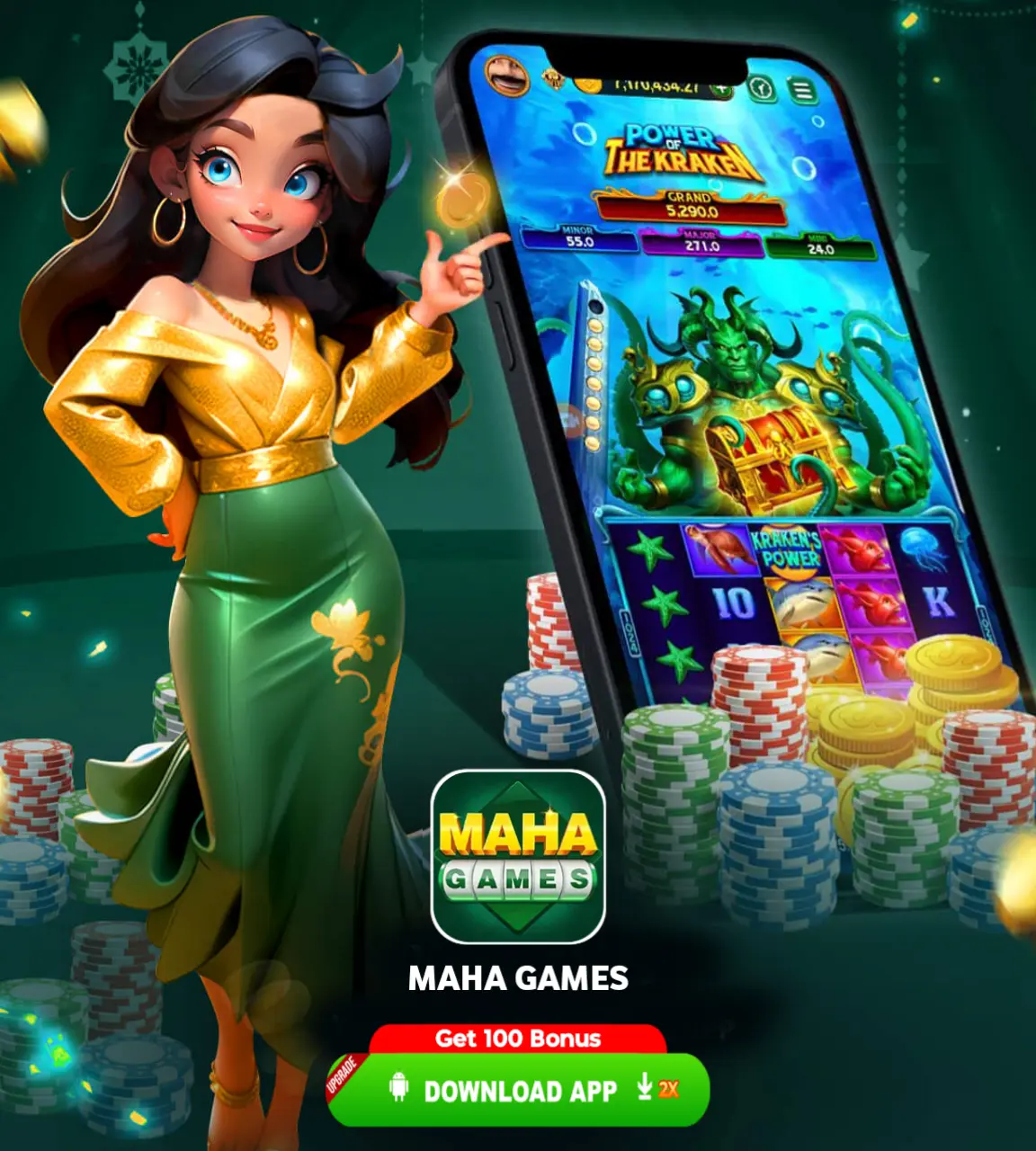 Maha Games Apk Banner