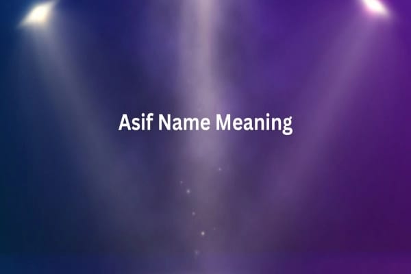 Asif Name Meaning