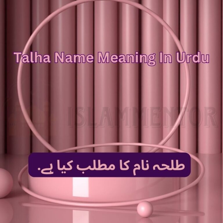 Talha Name Meaning In Urdu