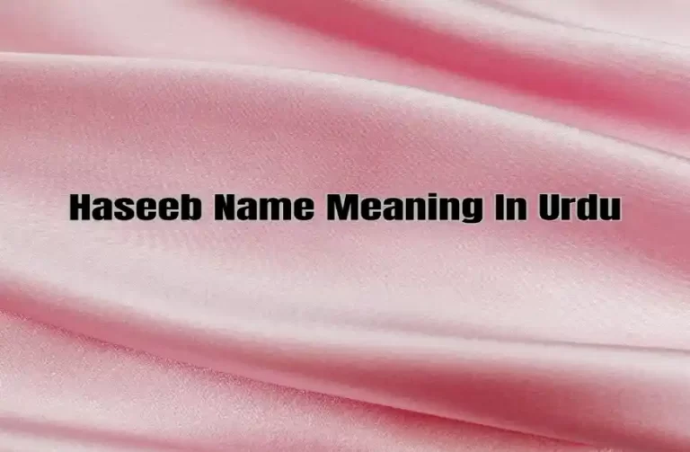 Haseeb Name Meaning In Urdu