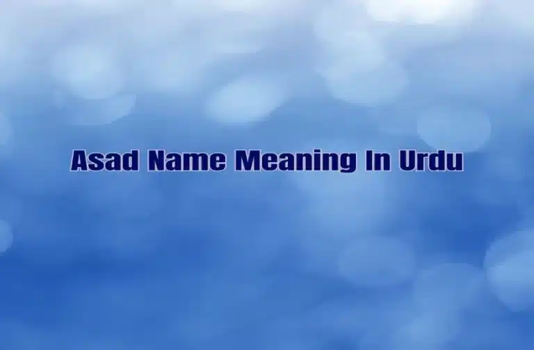 Asad Name Meaning In Urdu