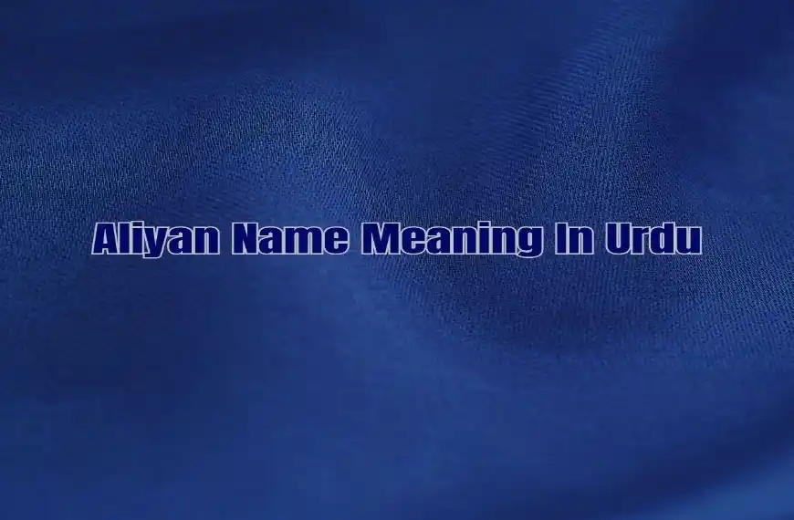 Aliyan Name Meaning In Urdu