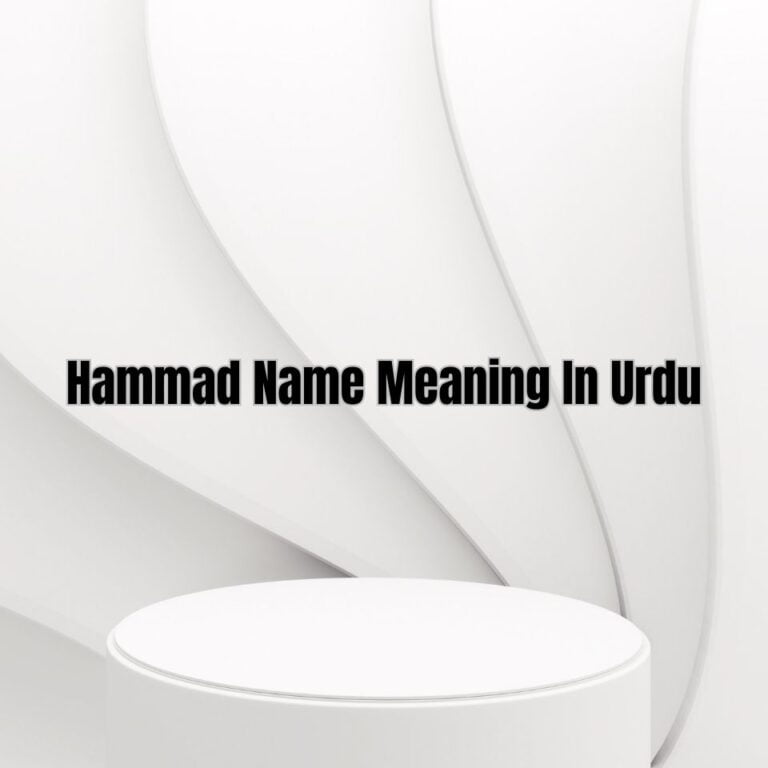 Hammad Name Meaning In Urdu