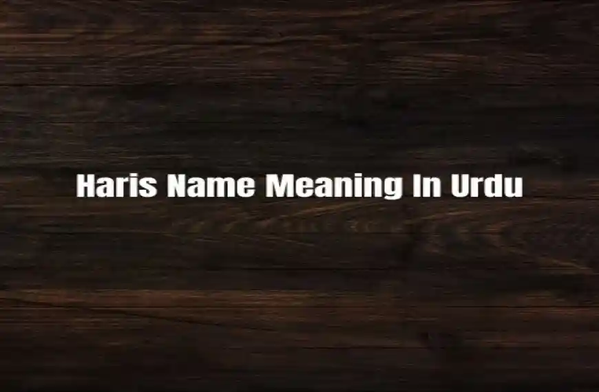 Haris Name Meaning In Urdu