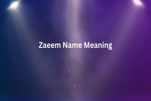 Zaeem Name Meaning