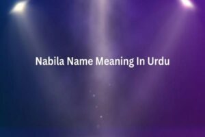 Nabila Name Meaning In Urdu