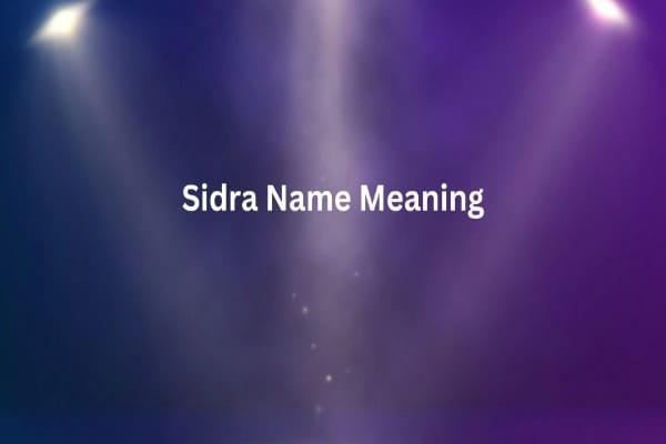 Sidra Name Meaning