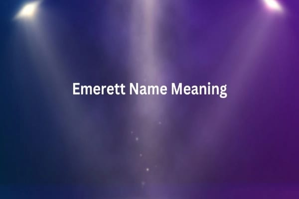 Emerett Name Meaning