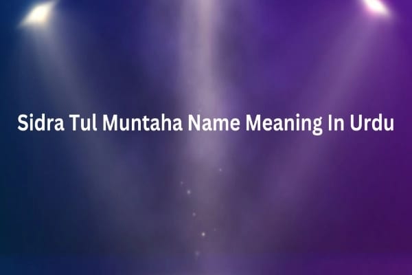 Sidra Tul Muntaha Name Meaning In Urdu