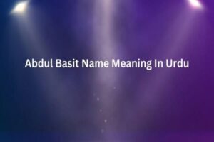 Abdul Basit Name Meaning In Urdu
