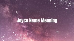 Joyce Name Meaning