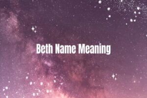 Beth Name Meaning