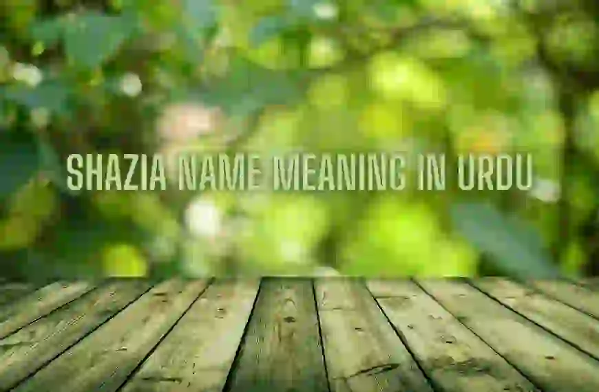 Shazia Name Meaning In Urdu