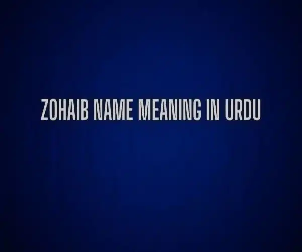 Zohaib Name Meaning In Urdu