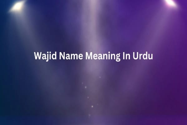 Wajid Name Meaning In Urdu