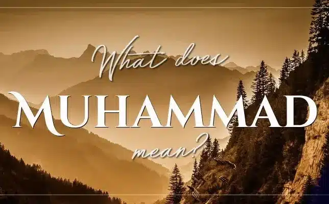 Muhammad name meaning in urdu